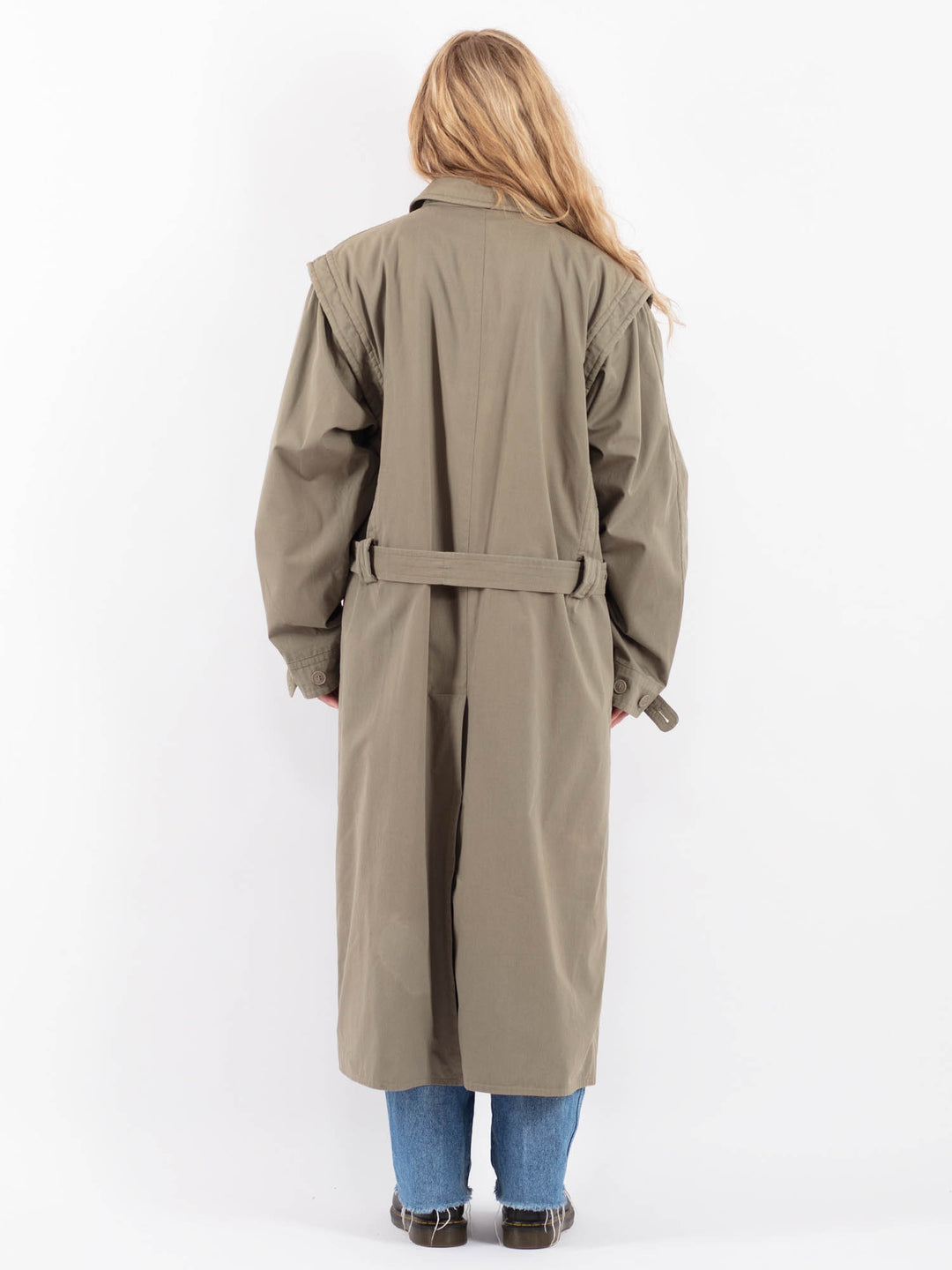 Vintage 70's Women Trench Coat in KhakiV9449