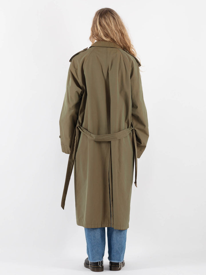 Vintage 70's Women Trench Coat in GreenV9354