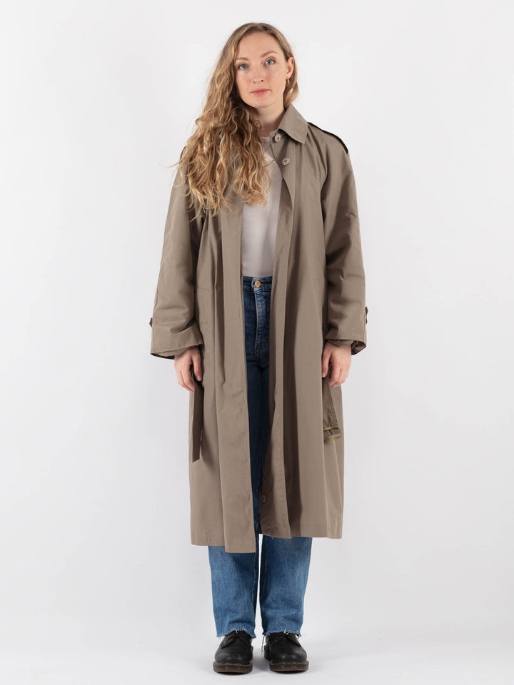 Vintage 70's Women Trench Coat in BeigeV9361