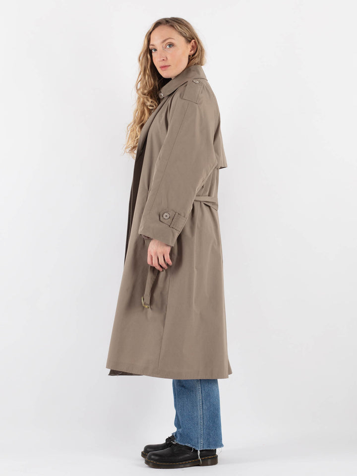 Vintage 70's Women Trench Coat in BeigeV9361