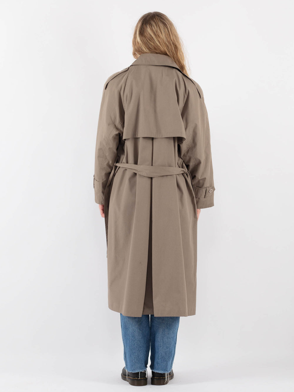 Vintage 70's Women Trench Coat in BeigeV9361