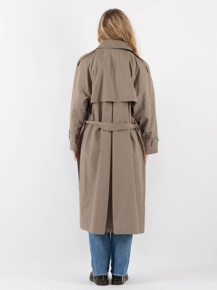 Vintage 70's Women Trench Coat in BeigeV9361