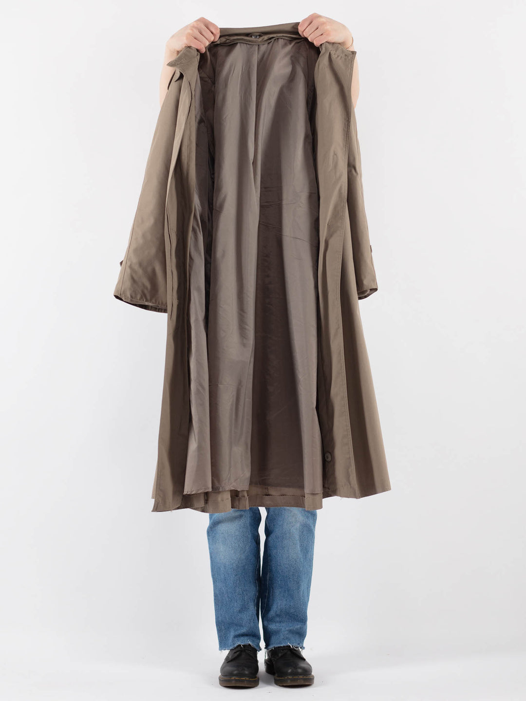 Vintage 70's Women Trench Coat in BeigeV9361