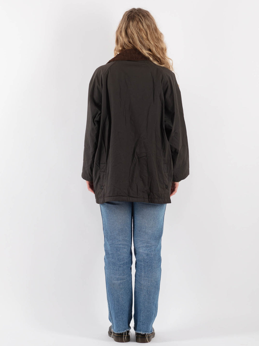 Vintage 70's Women Waxed Cotton Jacket in Gray - NorthernGrip