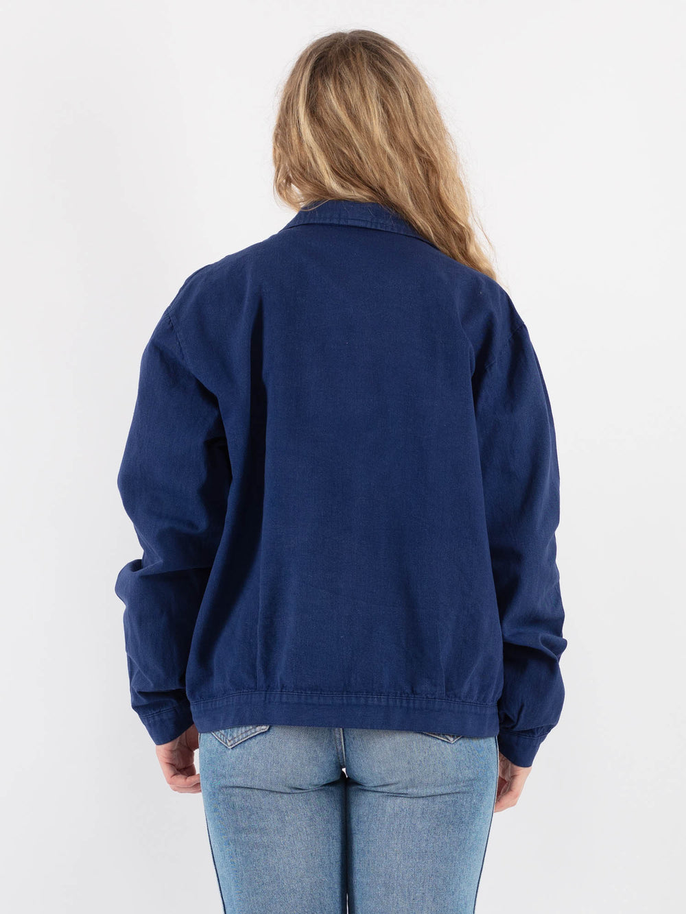 Vintage 70's Women Work Jacket in BlackV9366