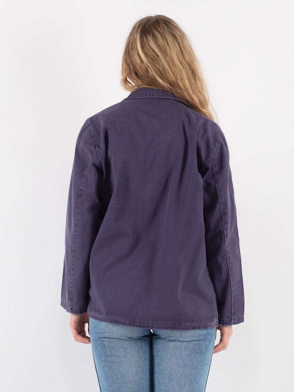 Vintage 70's Women Work Jacket in BlueV9386