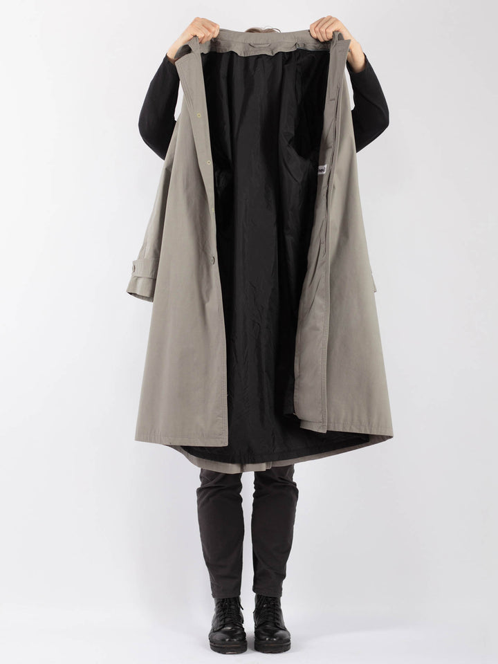 Vintage 80's Men Mac Coat in GrayZ1246