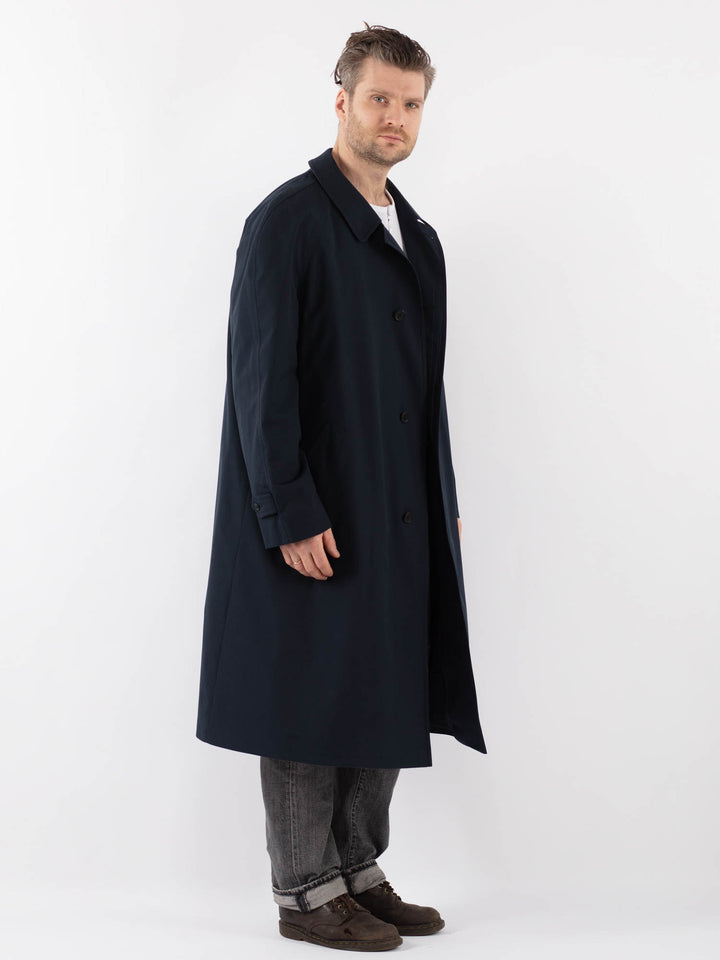 Vintage 70's Men Mac Coat in BlueZ1098