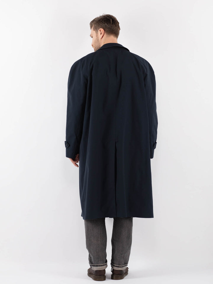 Vintage 70's Men Mac Coat in BlueZ1098