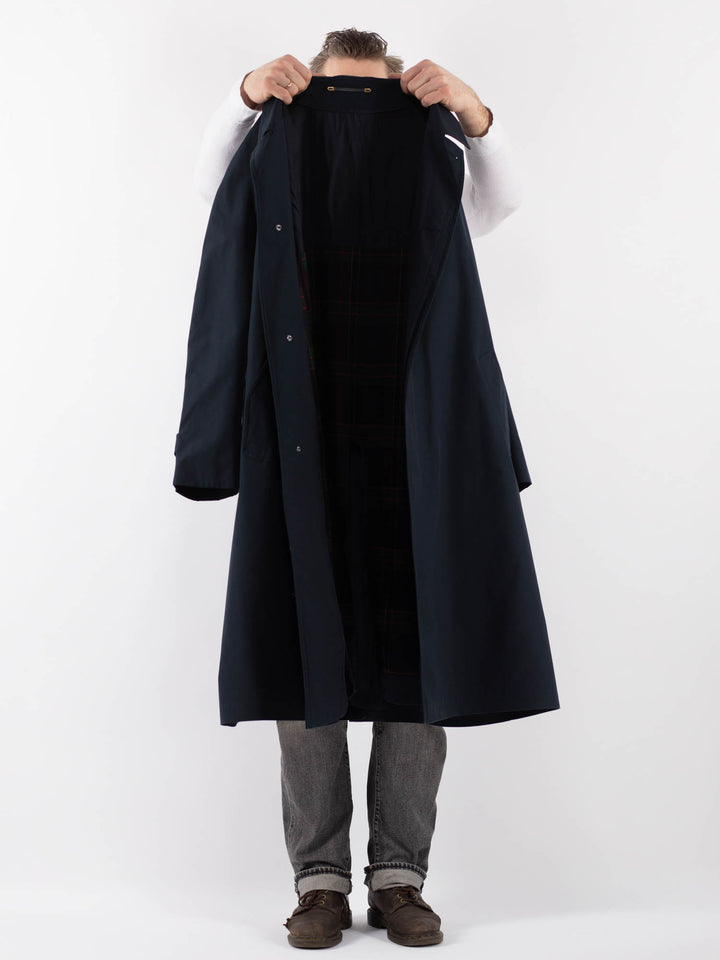 Vintage 70's Men Mac Coat in BlueZ1098