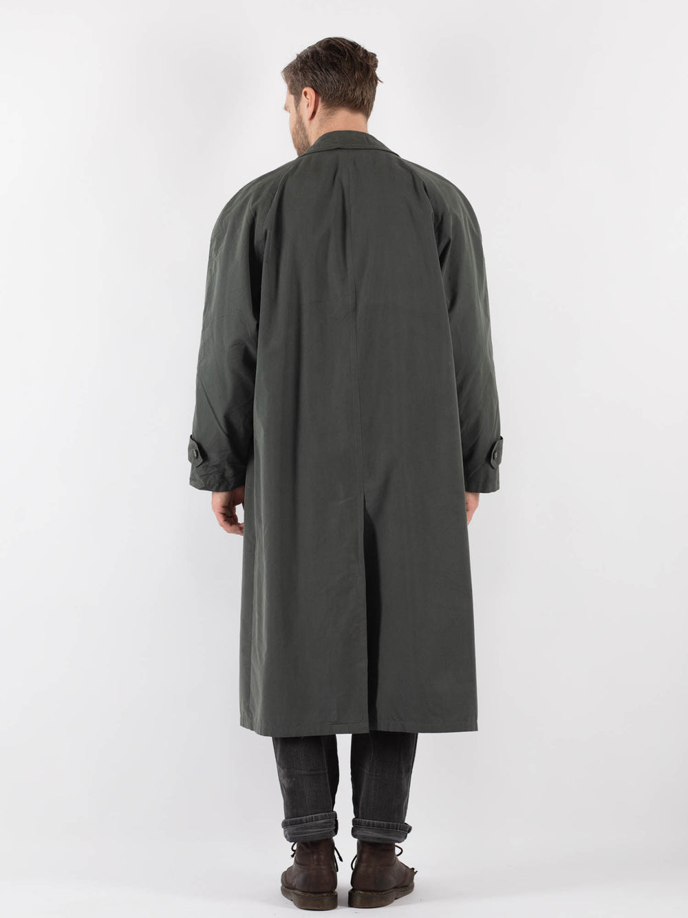 Vintage 80's Men Mac c in GrayZ825