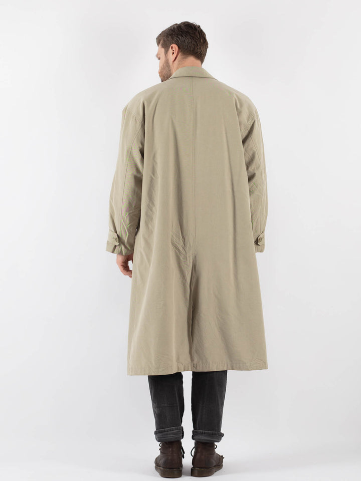 Vintage 80's Men Mac in BeigeZ831