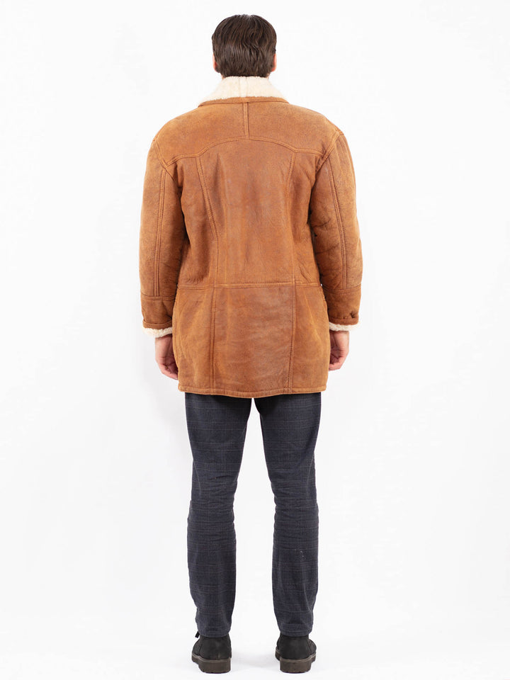 Vintage 80's Men Sheepskin in BrownZ2372