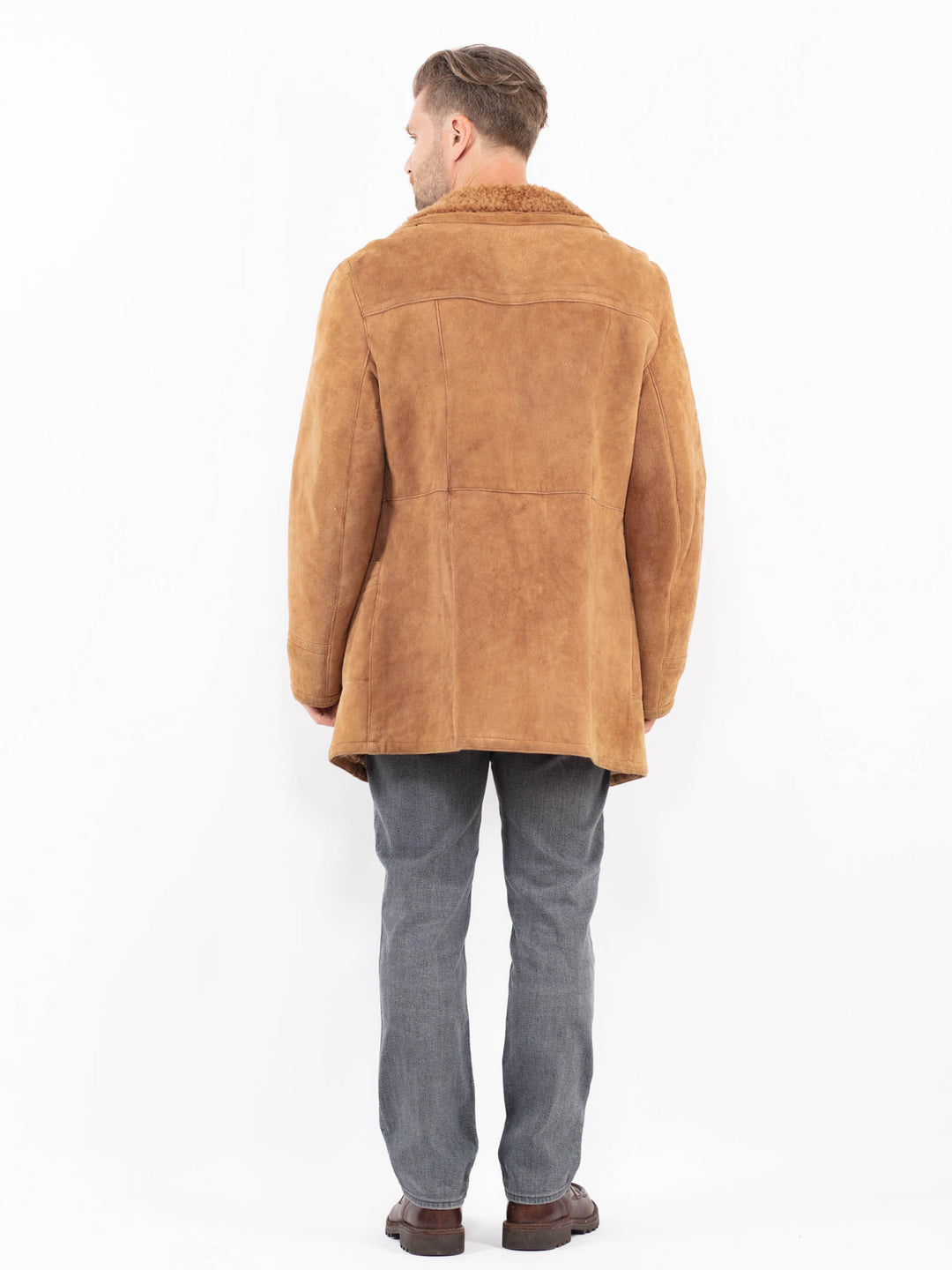 Vintage 80's Men Sheepskin in BrownZ2126