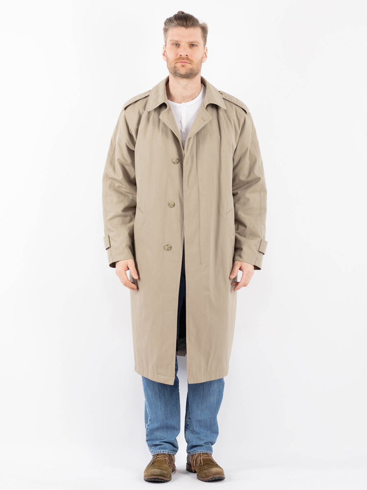 Vintage 80's Men Trench Coat in BeigeZ1474
