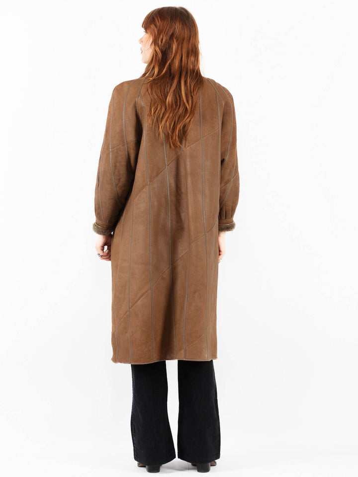 Vintage 80's Women Sheepskin in BrownV9781