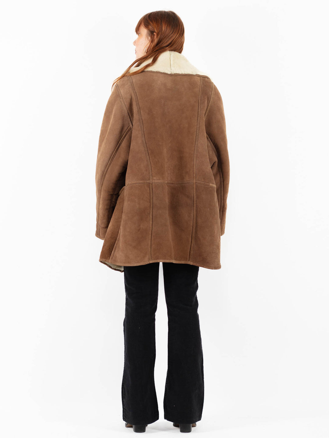 Vintage 80's Women Sheepskin in BrownV9825