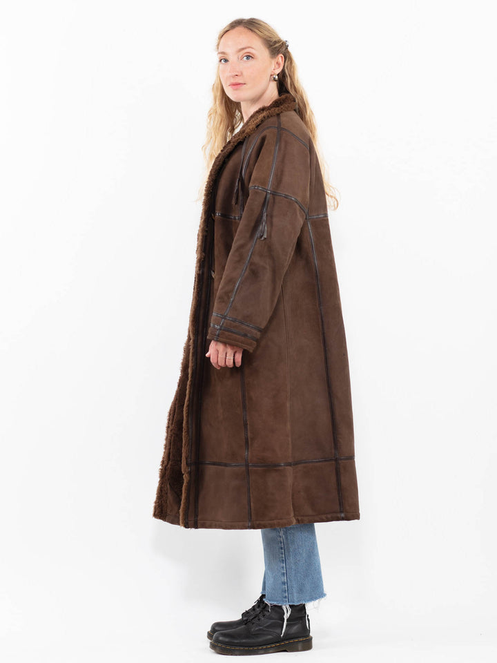 Vintage 80's Women Sheepskin in BrownA0332