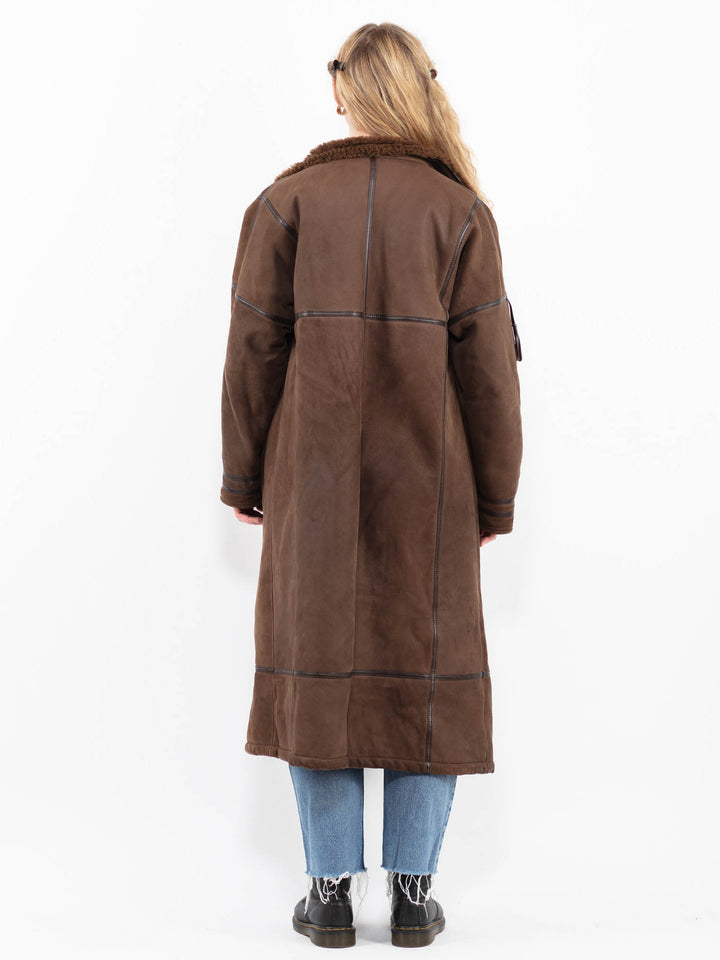 Vintage 80's Women Sheepskin in BrownA0332