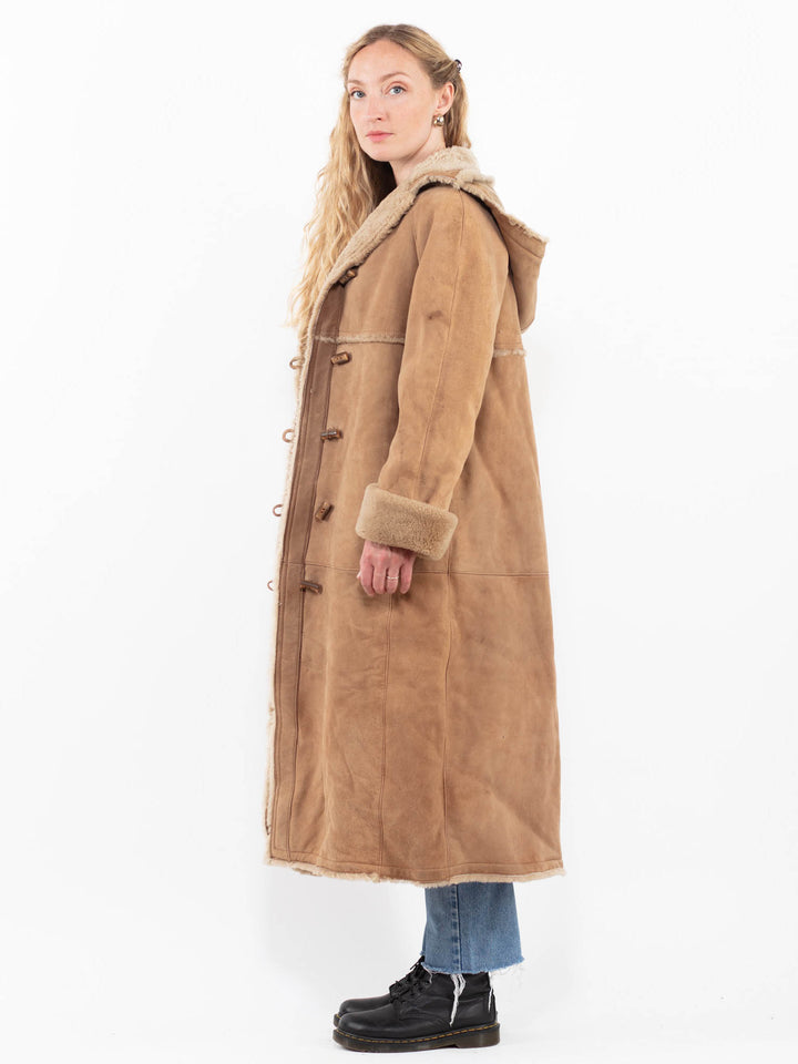 Vintage 80's Women Sheepskin in BeigeA0336