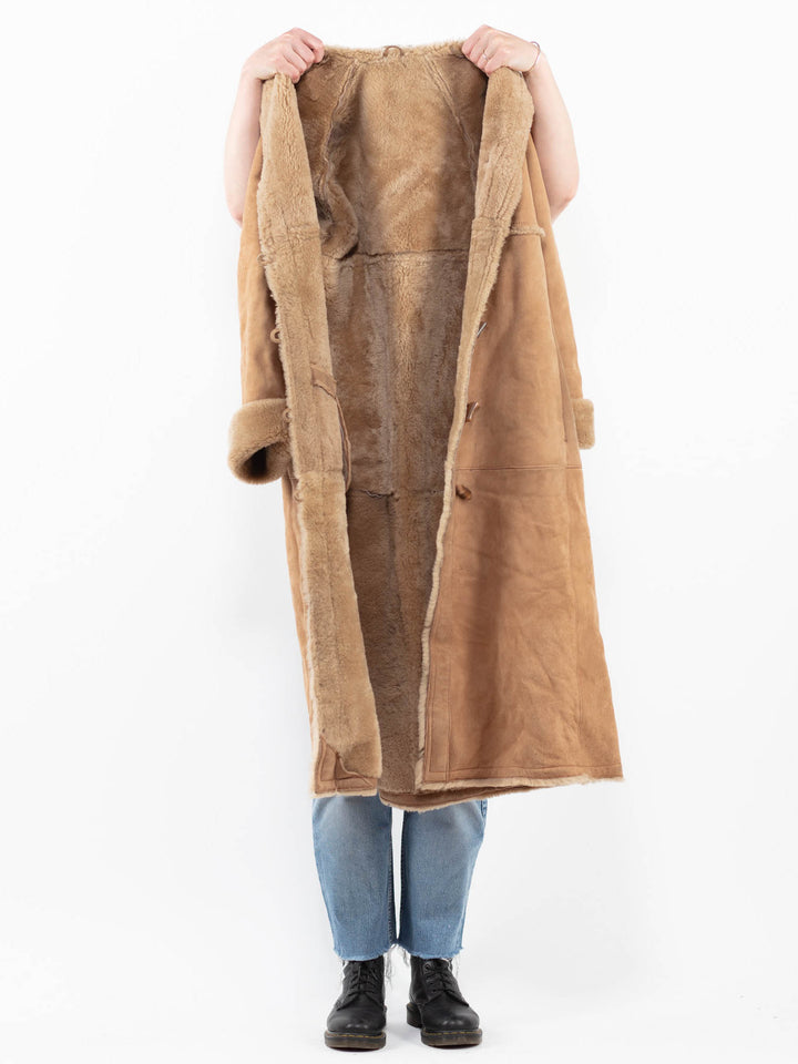 Vintage 80's Women Sheepskin in BeigeA0336