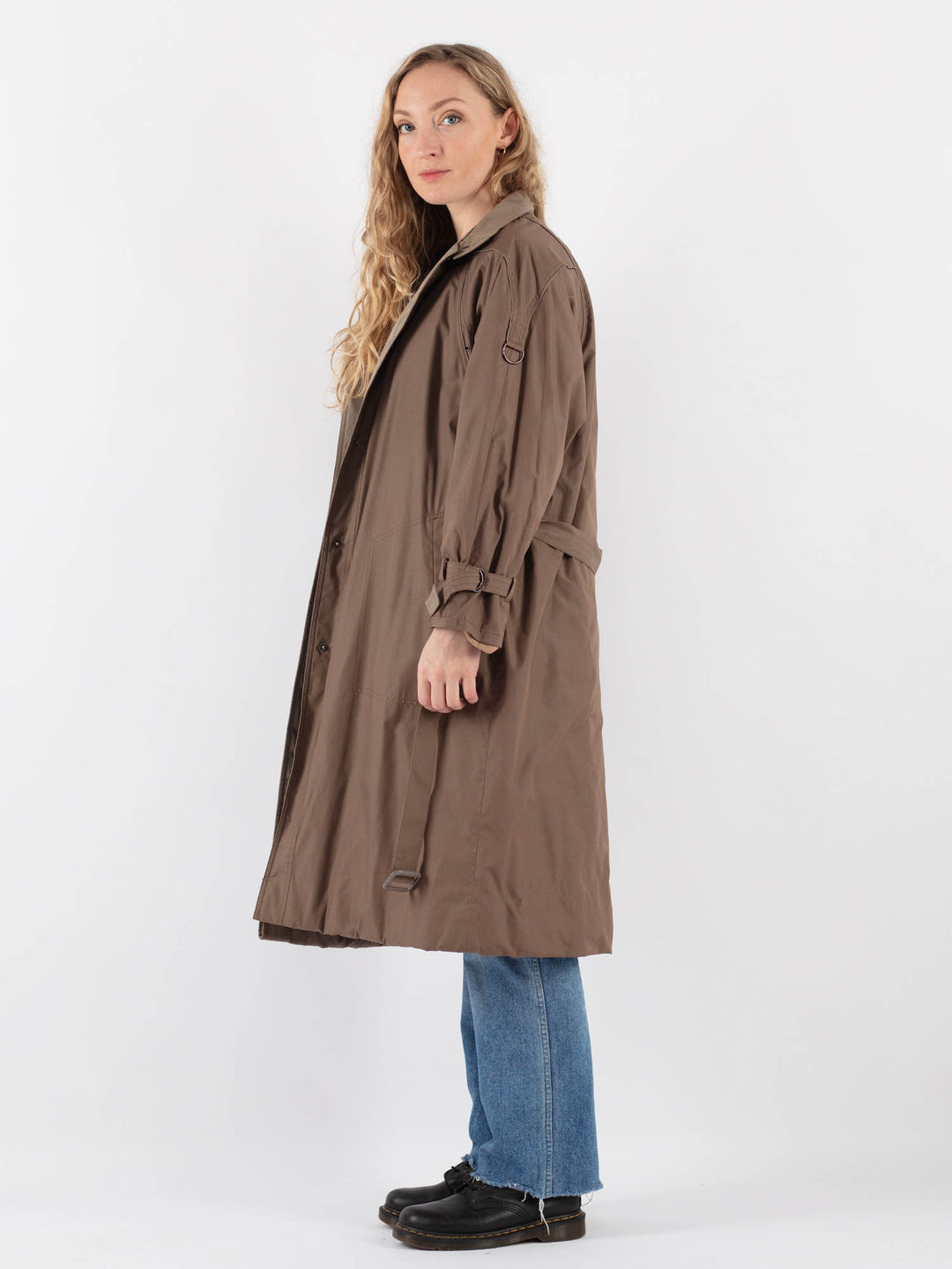 Vintage 80's Women Trench Coat in BeigeV9359