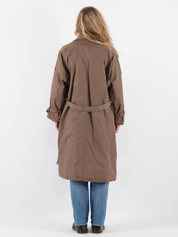 Vintage 80's Women Trench Coat in BeigeV9359