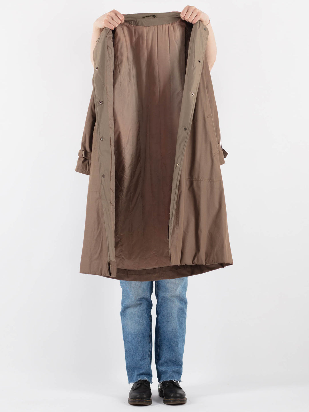 Vintage 80's Women Trench Coat in BeigeV9359