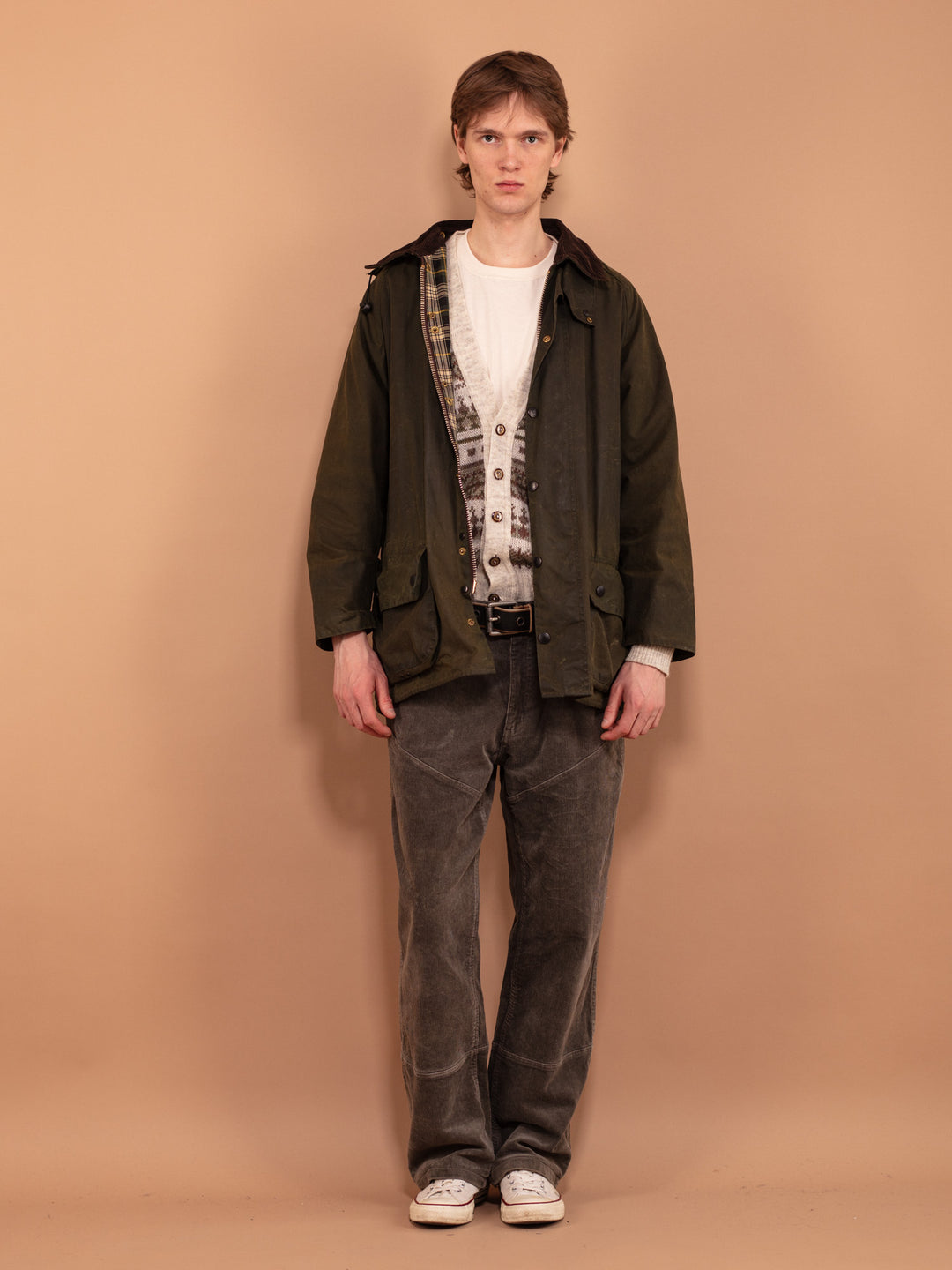 Vintage 90's Men Babour Beaufort Wax Jacket - NorthernGrip