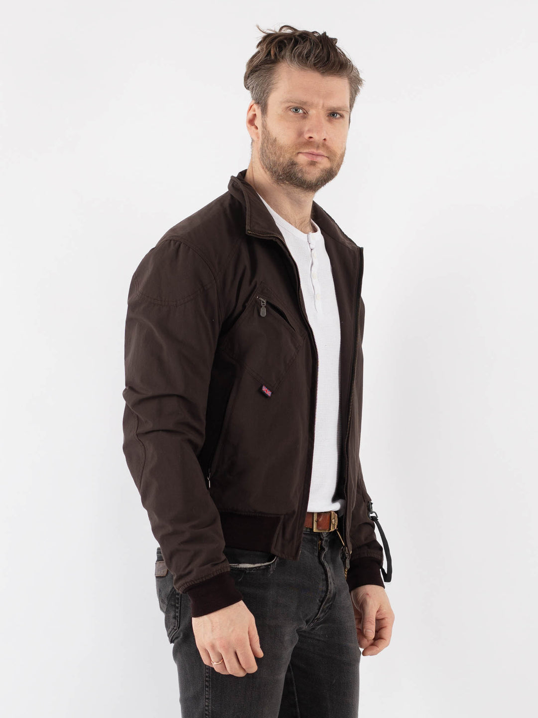 Vintage 00's Men Cotton in BrownZ844