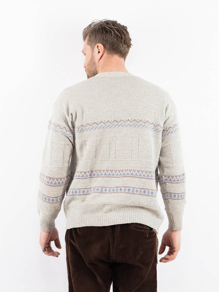 Vintage 90's Men Cardigan in GrayZ1640