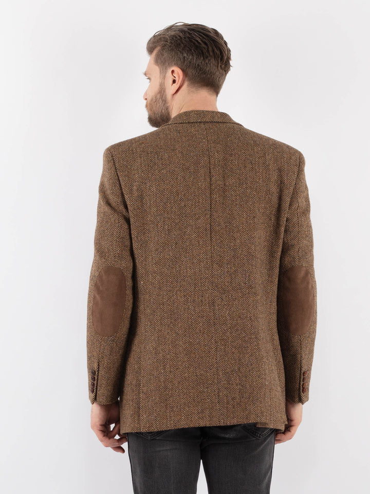 Vintage 90's Men Harris Tweed Jacket in BrownZ980