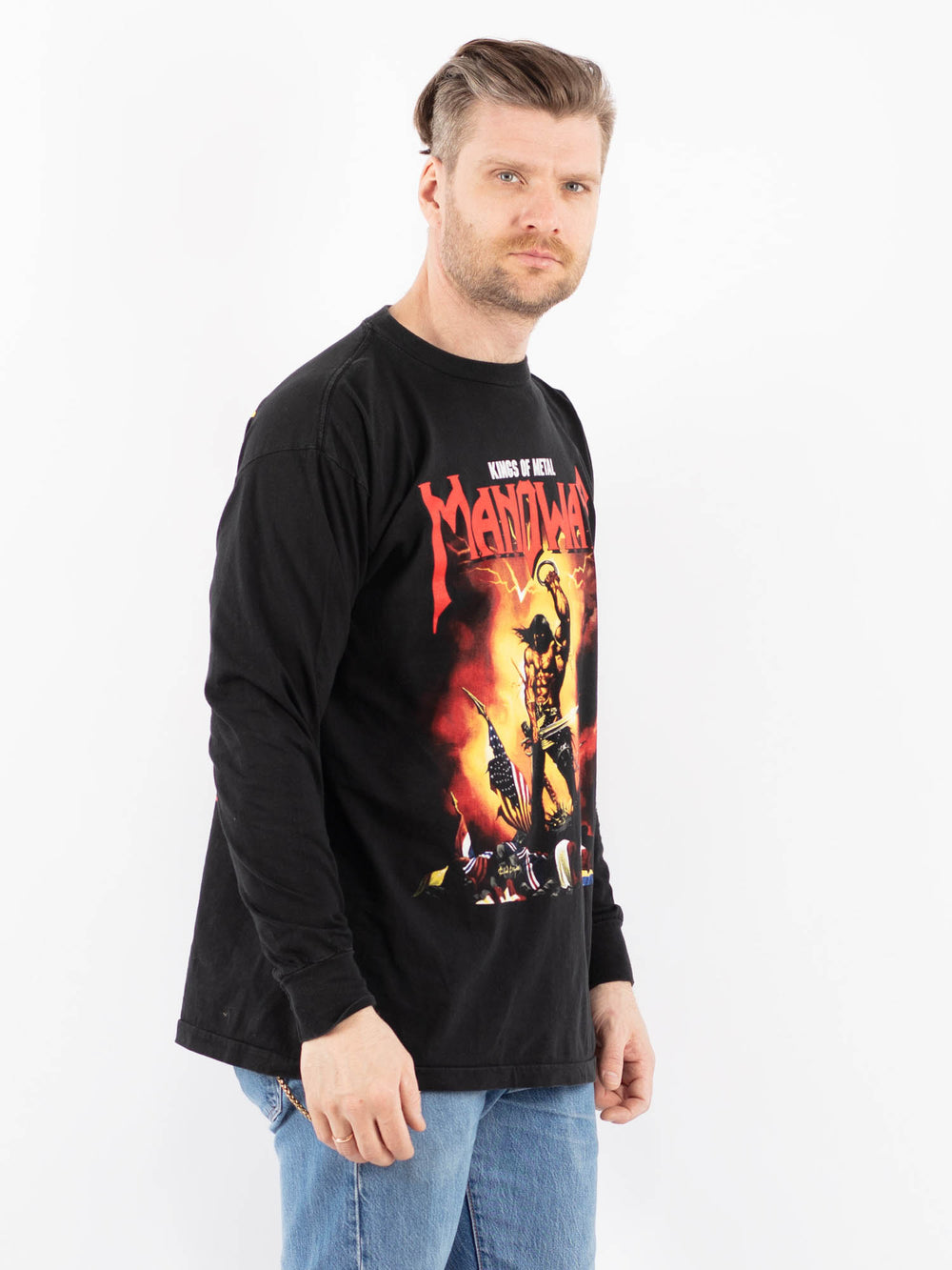 Vintage 90's Men Shirt in BlackZ1357