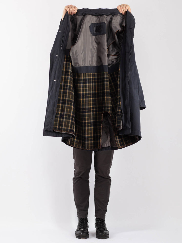 Vintage 90's Men Trench Coat in BlueZ1243