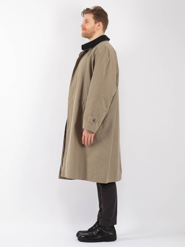 Vintage 90's Men Mac Coat in BeigeZ1249
