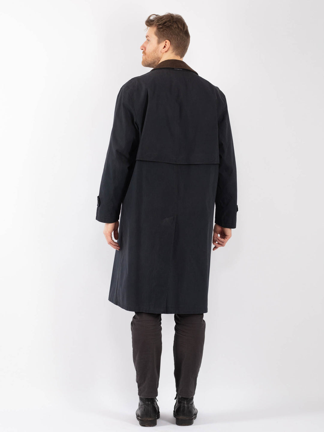 Vintage 90's Men Mac Coat in BlueZ1253