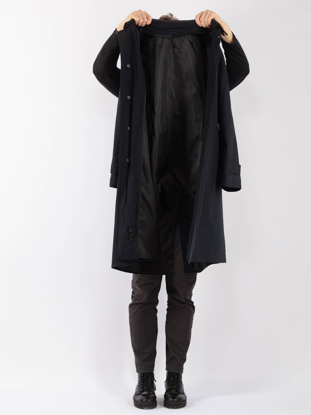 Vintage 90's Men Mac Coat in BlueZ1253