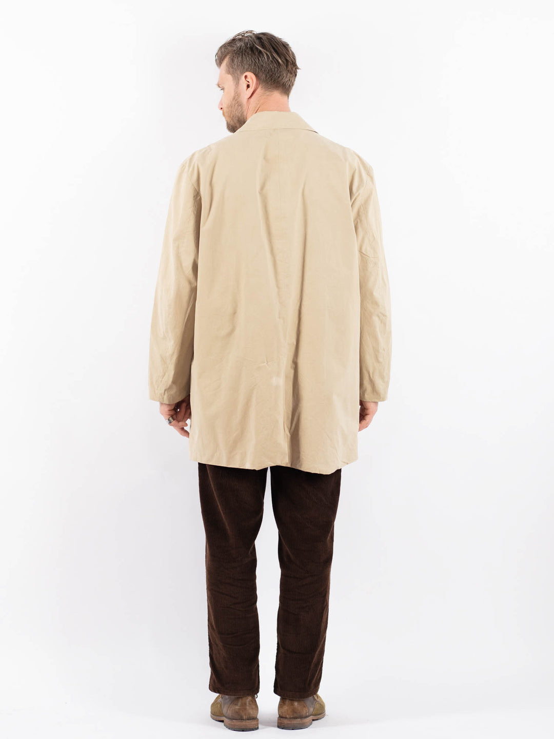 Vintage 90's Men Trench Coat in BeigeZ1654