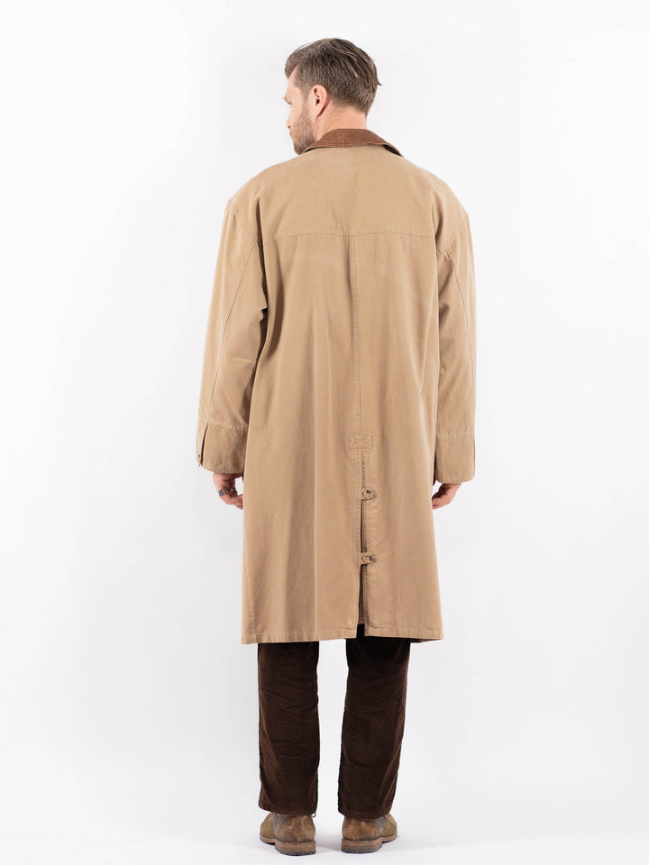 Vintage 90's Men Mac Coat in BeigeZ1657