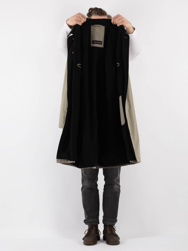 Vintage 90's Men Mac Coat in BeigeZ818