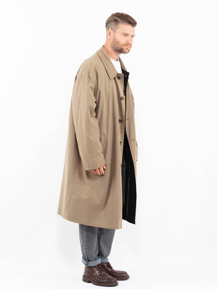 Vintage 90's Men Mac Coat in BeigeZ2314