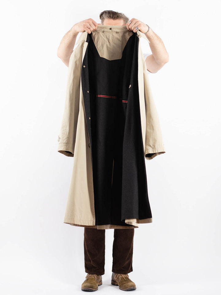 Vintage 90's Men Mac Coat in BeigeZ1664