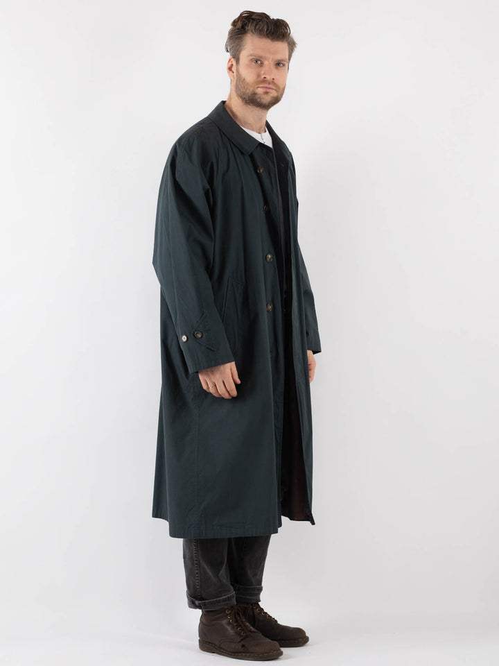 Vintage 90's Men Mac Coat in BlueZ832