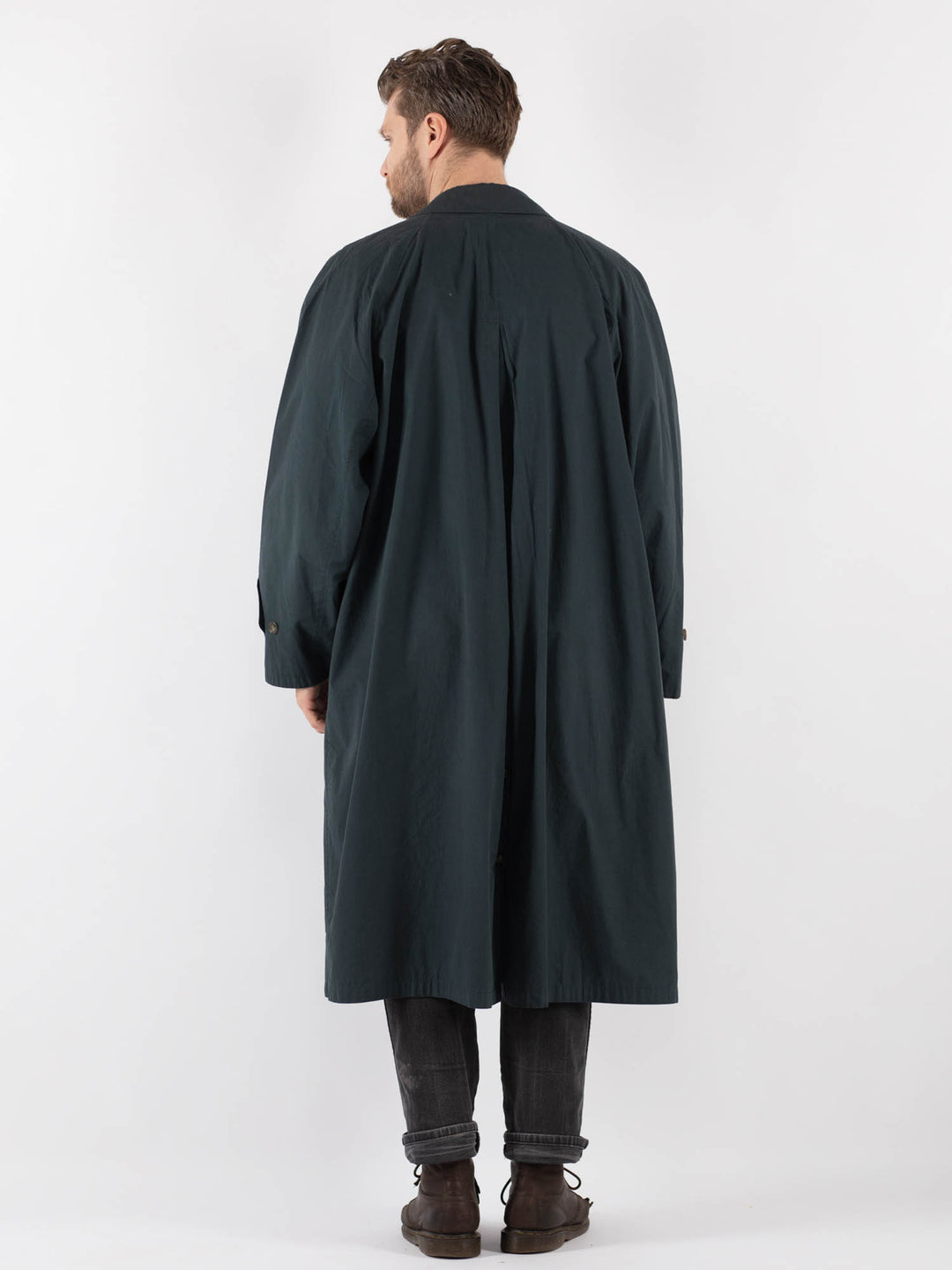 Vintage 90's Men Mac Coat in BlueZ832