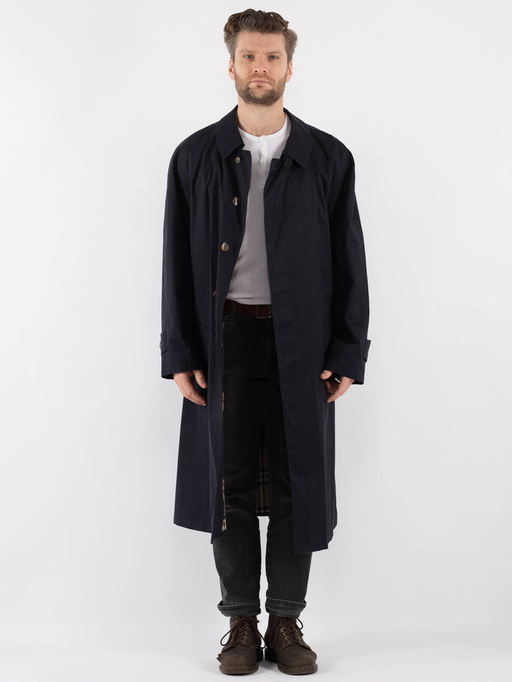 Vintage 90's Men Mac Coat in BlueZ833