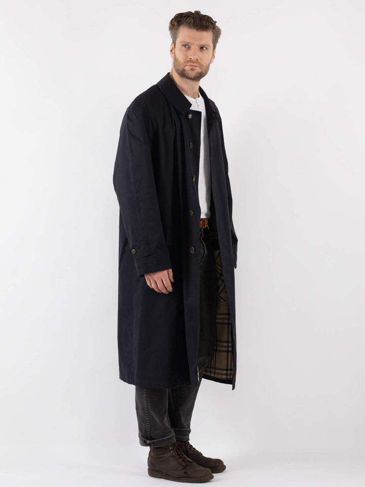Vintage 90's Men Mac Coat in BlueZ833