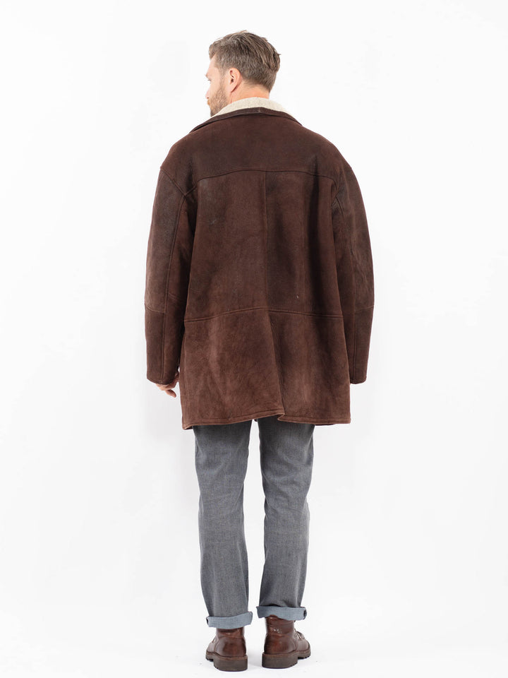 Vintage 90's Men Sheepskin in BrownZ2258