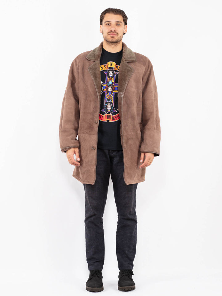 Vintage 90's Men Sheepskin in BrownZ2383