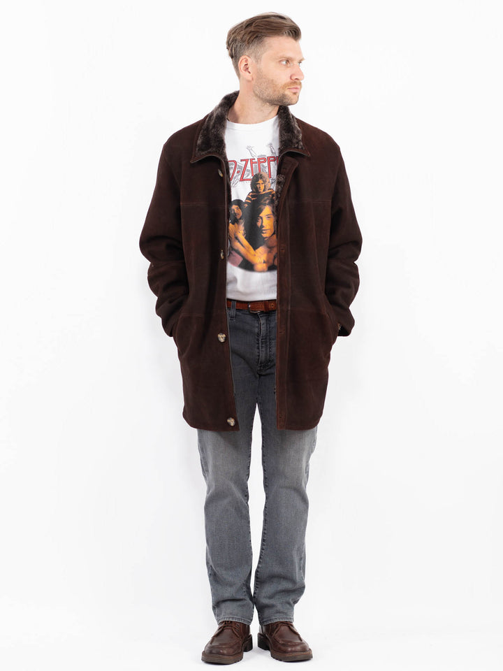Vintage 90's Men Sheepskin in BrownZ2110