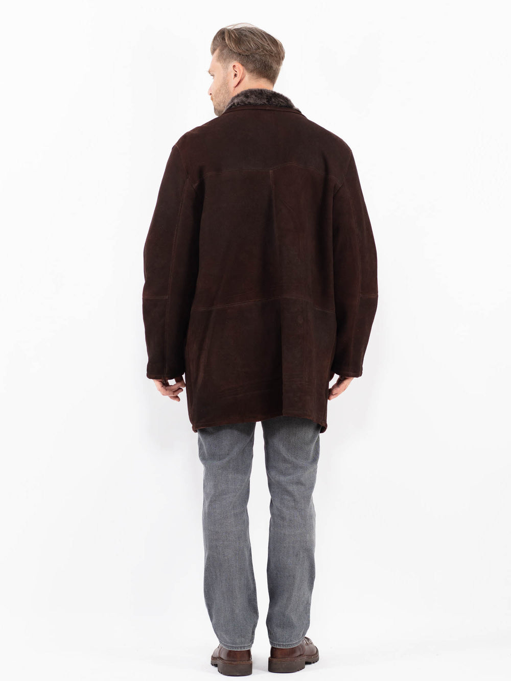 Vintage 90's Men Sheepskin in BrownZ2110